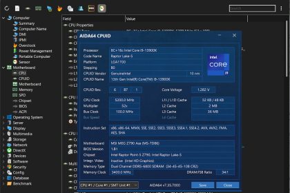 aida64 Intel Panther Lake