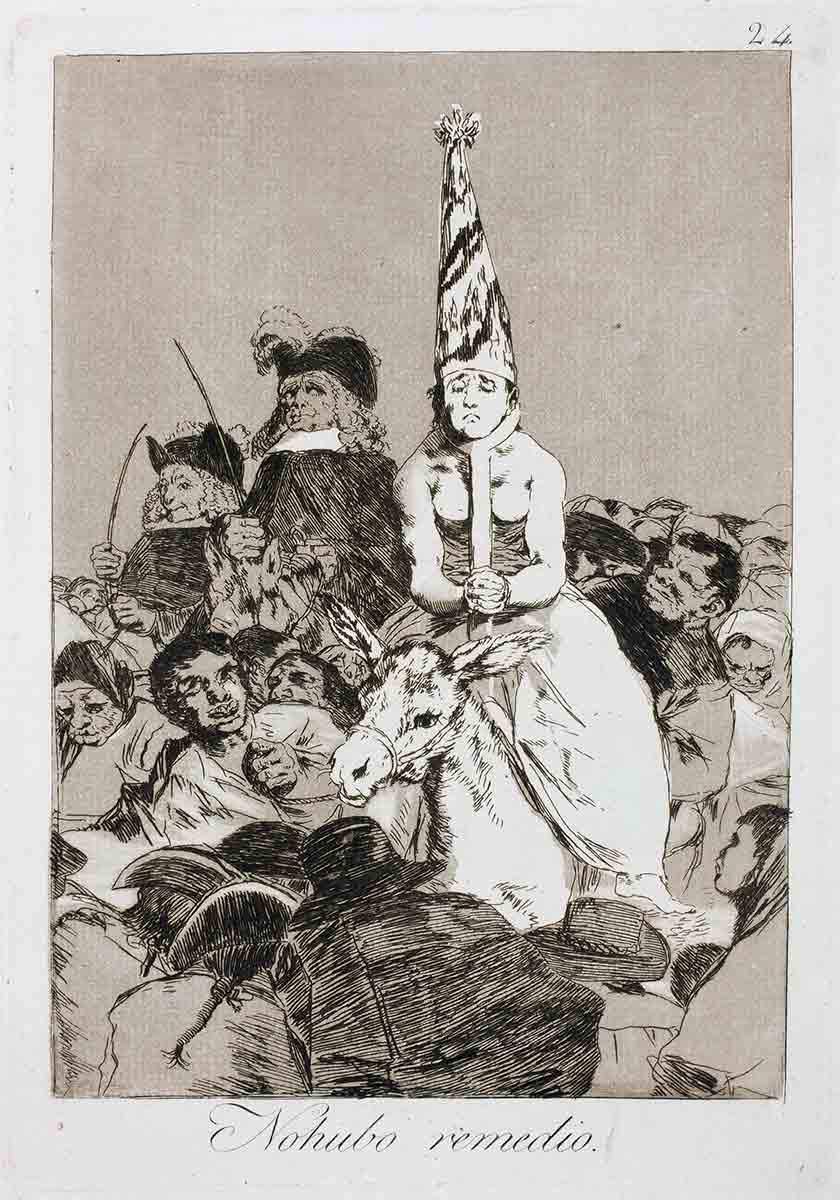 Hiçbir Yardım Yoktu (Los Caprichos, No.24), Francisco Goya, 1799.
