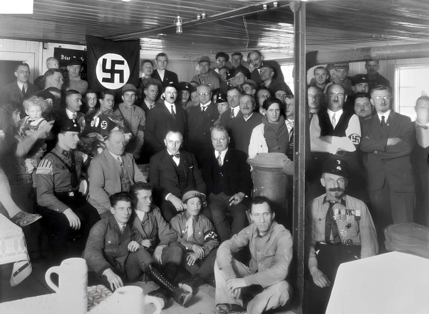 Hitler, Aralık 1930'da Nazi Partisi üyeleriyle birlikte