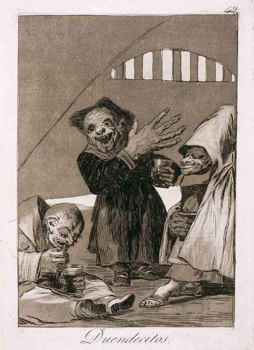 Hobgoblinler Los Caprichos No.49 Francisco Goya 1799