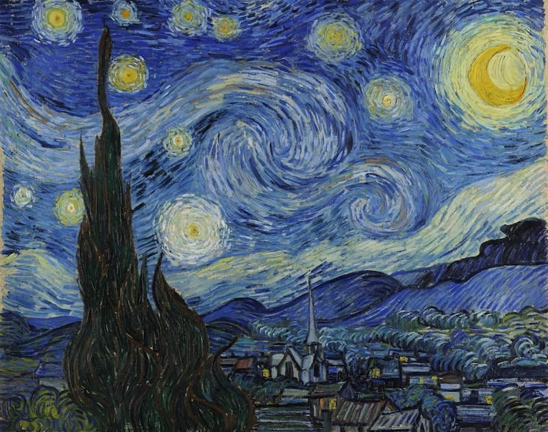 Vincent van Gogh'un Yıldızlı Gece tablosu