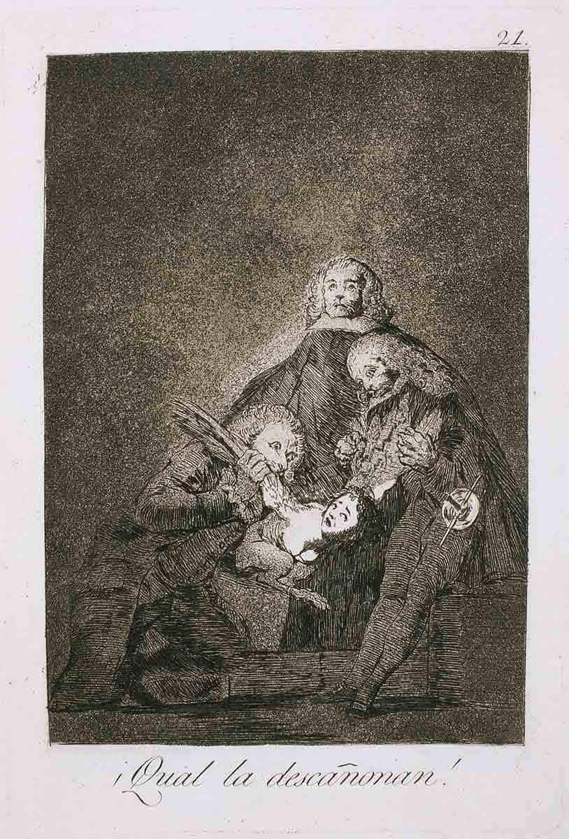 Onu Nasıl Yoldular! (Los Caprichos, No.21) Francisco Goya