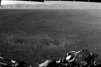 NASA'nın Curiosity Rover aracından görülen Gale Krateri