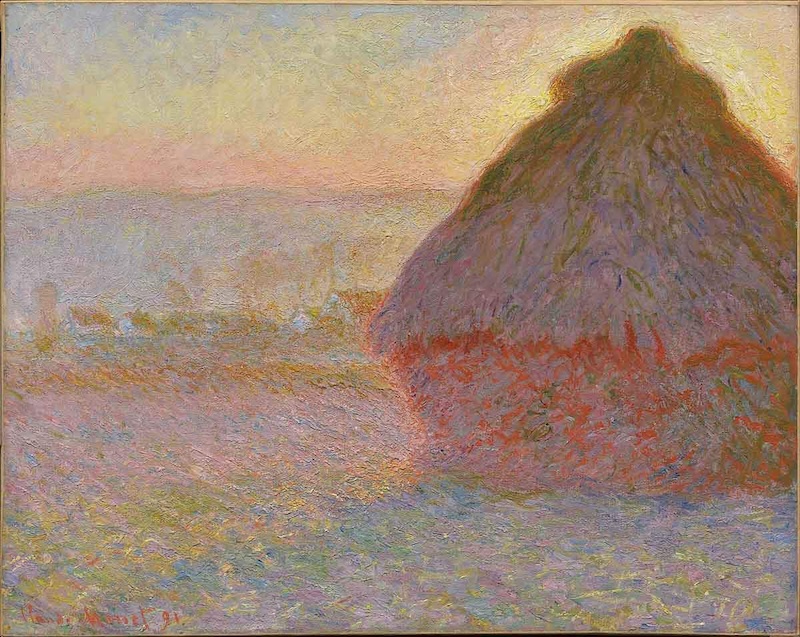 Claude Monet'den Saman Yığınları (Gün Batımı), 1891.
