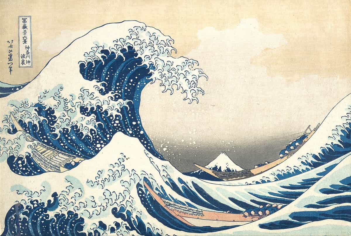 Hokusai'den Kanagawa Açıklarındaki Büyük Dalga, 1831. Kaynak: Chicago Sanat Enstitüsü