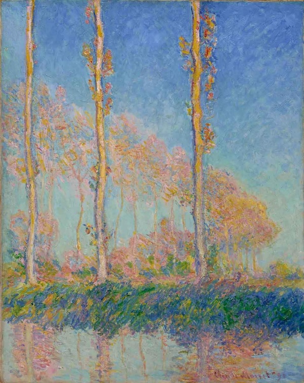 Kavaklar, Sonbaharda Üç Ağaç, Claude Monet, 1891