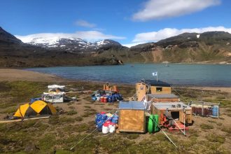 2019'da Kerguelen'de yaptıkları saha çalışması