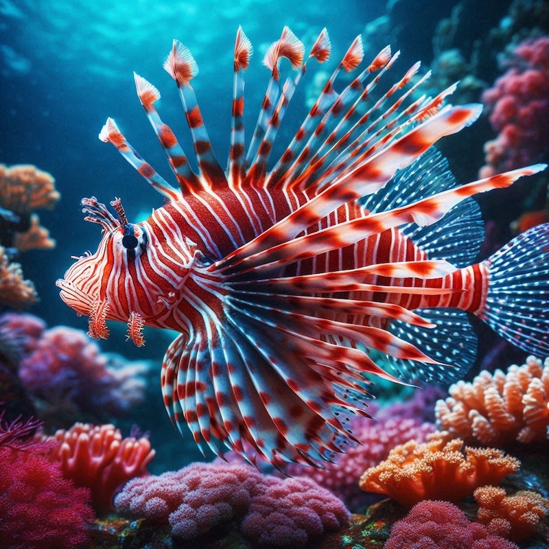 Aslan balığı (Lionfish)