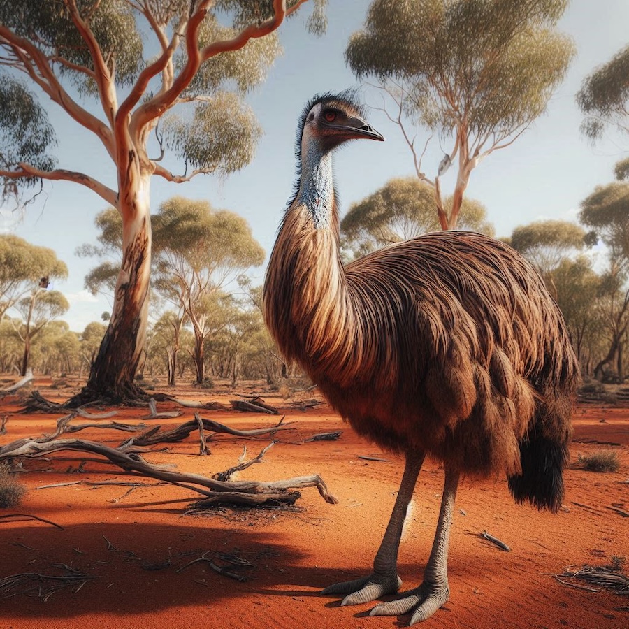 Emu (Dromaius novaehollandiae)