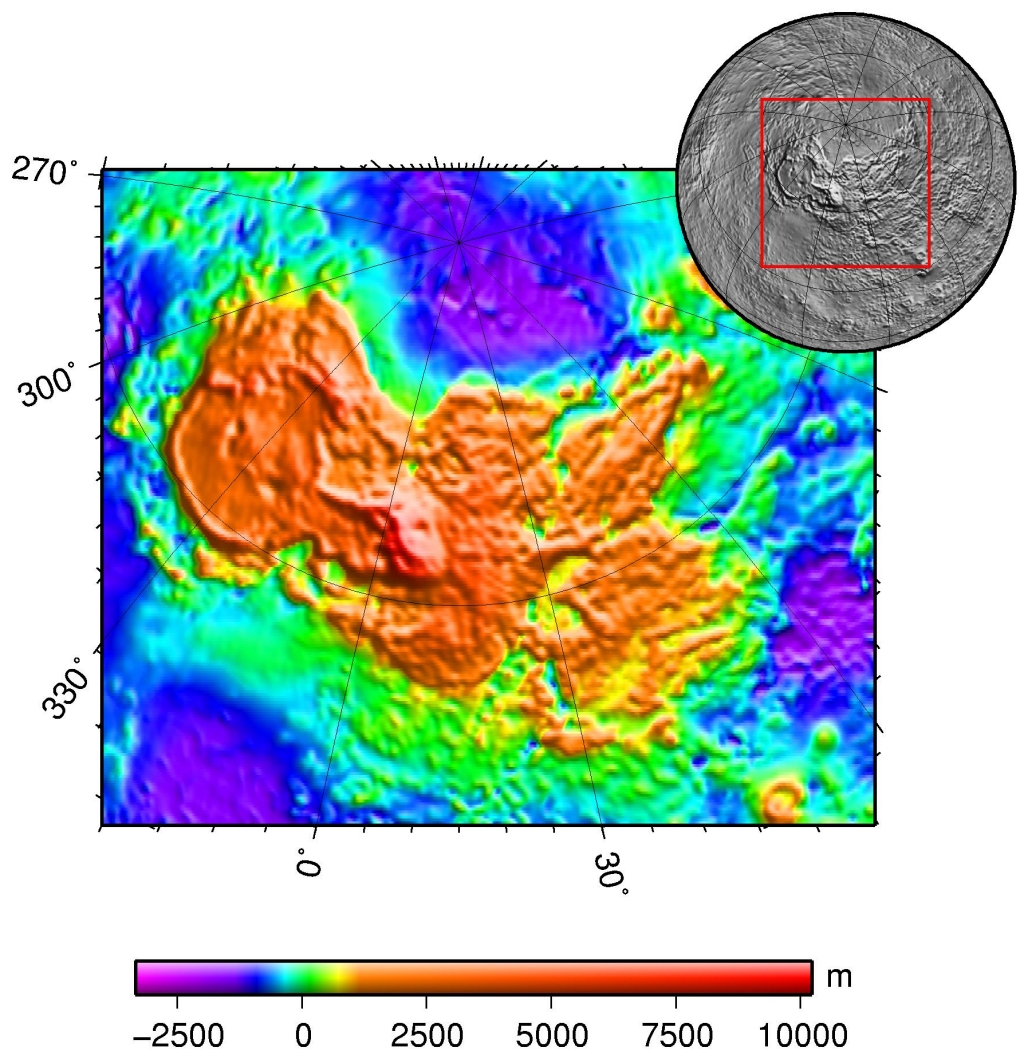 Ishtar Terra'nın topografyası
