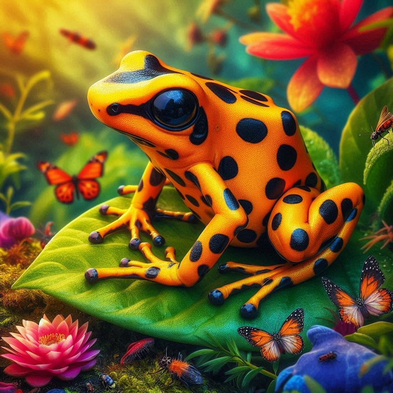 Zehirli Ok Kurbağası (Golden poison frog)