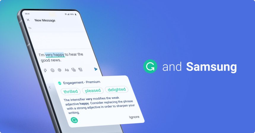 grammarly samsung klavye