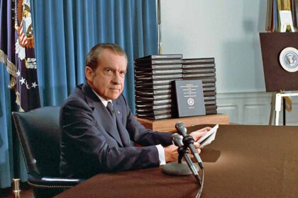 Watergate Skandalı sırasında Başkan Nixon.